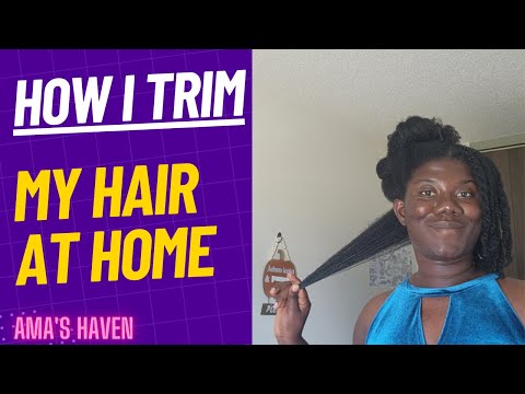 I trimmed my hair myself and this happened! | How to trim at home with maximum care.. #naturalhair