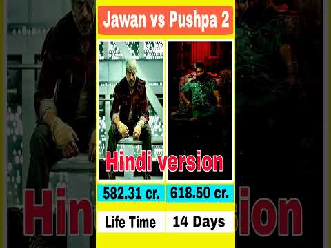 Pushpa 2 vs Jawan box office comparison #pushpa2 #jawan #shorts