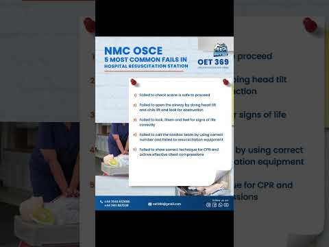 NMC OSCE 5 most common fails in Hospital resuscitation station  #EmpowerNurses #nurses #nmcosce