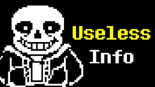 10 Minutes of Useless Undertale Information