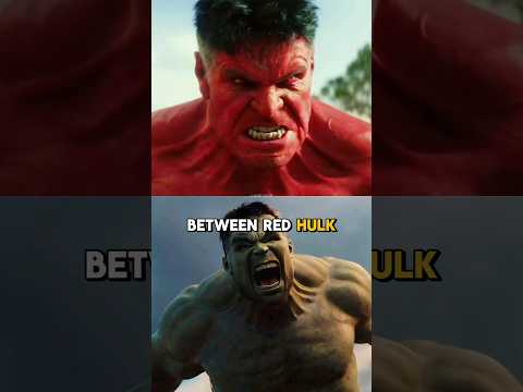 The Biggest Difference Between Red Hulk And Green Hulk? #captainamericabravenewworld #redhulk #hulk