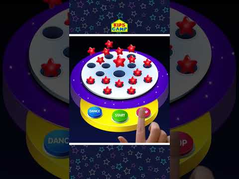 🌈 Learn Colors With Stars - Dancing Balls Game #shorts #learncolors