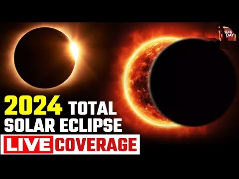 Total solar Eclipse 2024 08/04/2024 Live feed |Krishnaraaj informative.