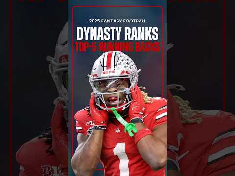 Top 5 ROOKIE Running Backs for Dynasty Leagues! | Fantasy Football #shorts