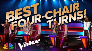 The Most Incredible Four-Chair Turn Blind Auditions From Season 26 | The Voice | NBC