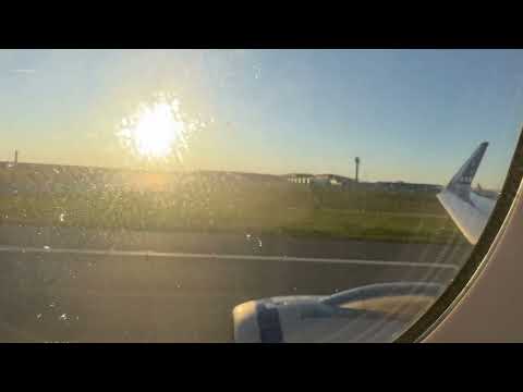 Bovng 737-800 passenger plane taking off from Otopeni International Airport, Bucharest Romania