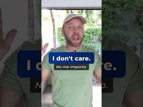 Deja De Decir “I Don’t Care” — Di Esto En Su Lugar 🤯 #short