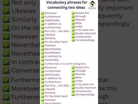 Linking words English | IELTS WRITING TASK 9 BANDS | 📽️ Daily Use | #learnenglish #ieltswritingtask1