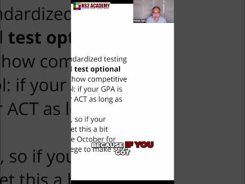 When To Go Test Optional For College Apps #collegeprep #collegeapplication