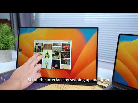 Presentation of touch gestures when connected to a Mac system.