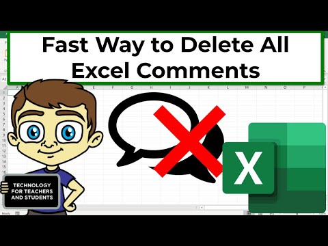 Quickly Delete All Comments in Excel