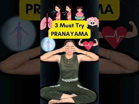 3 Life-Changing Pranayamas for Health & Inner Peace! 🧘‍♀️✨ #Pranayama #YogaForHealth #BreatheBetter