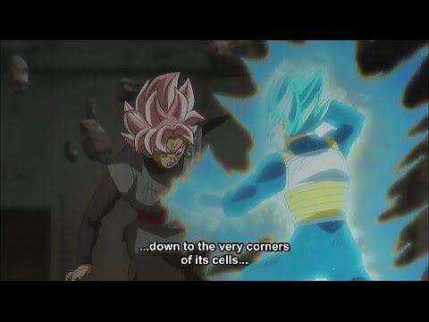 Vegeta defeats Black