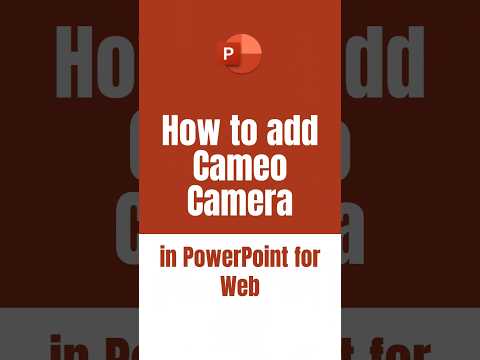 How to use Cameo in PowerPoint for web