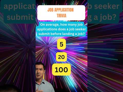 How many applications to get a job? #trivia #quiz #riddles #jobsearch