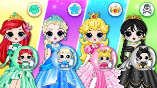 Elsa, Wednesday & Peach Become Princesses With Their Baby