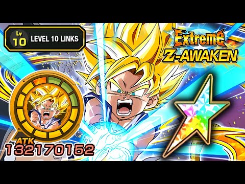 100% EZA PHY SSJ GT GOKU LEVEL 10 LINKS SHOWCASE!! Dragon Ball Z Dokkan Battle