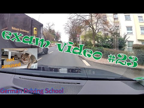 Real Driving Exam #23 - German Driving School - 03/2024 Fahrschule Cruise-Control - English