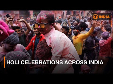 Holi celebrations across India: People gather to embrace the festival of colours