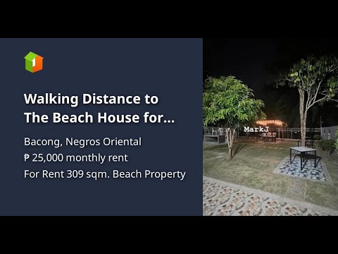 Walking Distance to The Beach House for Rent in Bacong