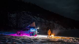 Solo Truck Camping with my Dog in Montana -  [Nature ASMR & Relaxing]