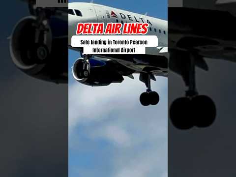 Delta Air Lines landing to Toronto Pearson Airport #deltaairlines #yyz #aviation