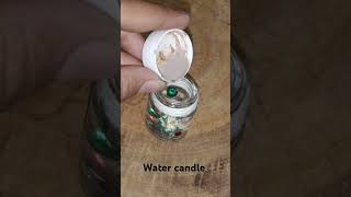 DIY WATER CANDLE...#watercandletutorial #diycandle #homedecor #creator #viralvideo .........