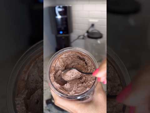 Ninja Creami Triple Chocolate Protein Ice Cream #ninjacreami #proteinicecream @NinjaKitchenUS