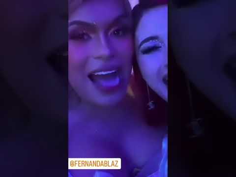 Wendy Guevara y Fernández Blaz en la fiesta de cumpleaños