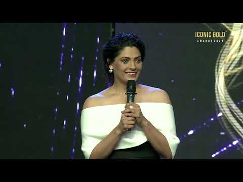 Saiyami Kher won Best Power Pack Performance for Ghoomer at Iconic Gold Awards 2024