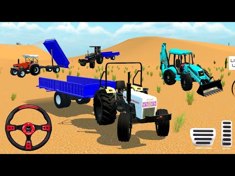 JCB END 3 TRAKTOR TROLLEY LODING GAM PLAY 😱 #trending #viralvideo #trektor #gaming #shorts