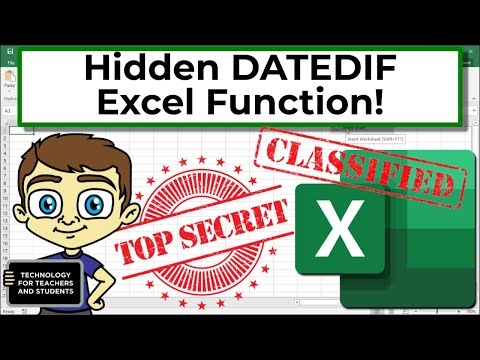 Using the Top Secret DATEDIF Function in Excel