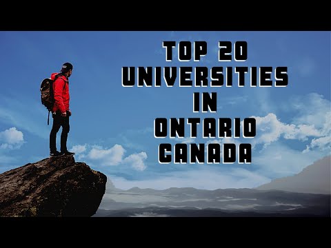 TOP 20 UNIVERSITIES ONTARIO CANADA/ STUDY/ INTERNATIONAL STUDENT