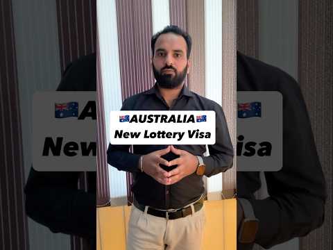 🇦🇺Australia New Lottery Visa #australia #lotteryvisa #shorts