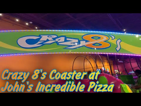 [HD]  Crazy 8’s Coaster - John’s Incredible Pizza - Carson, CA