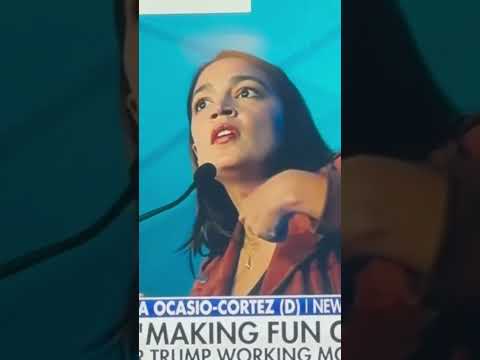 AOC freaks out over Trump at McDonald’s! #fypシ゚viral #foryou #funny #nojoke #nodisrespect #nothappy