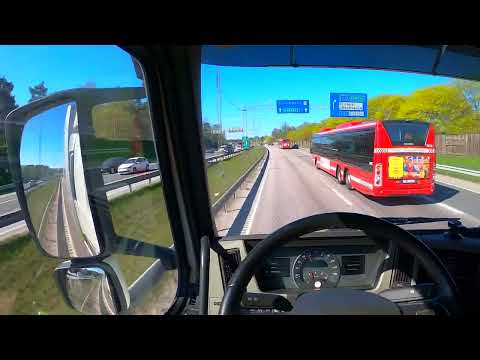 Truck & Trailer drive thru Stockholm City traffic 🔴Livestream Commentary + Radio