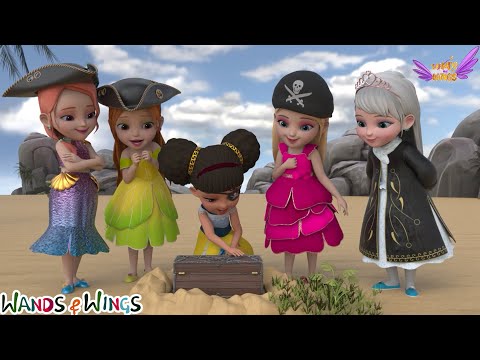 Princesses on a Treasure Hunt | Sea Sea Sea & More Adventure Songs | Fairytale Rhyme | Wands & Wings