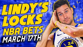 NBA Picks for EVERY Game Monday 3/17 | Best NBA Bets & Predictions | Lindy's Leans Likes & Locks