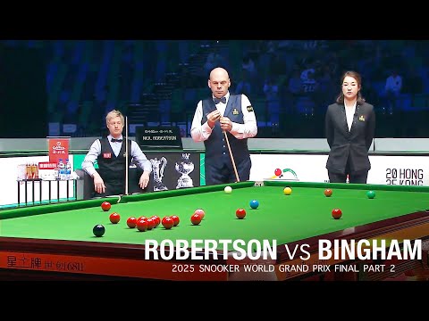 Neil Robertson vs Stuart Bingham 2025 Snooker World Grand Prix Final Part 2