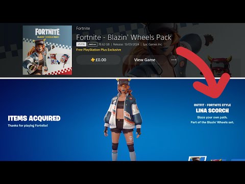 Getting the Blazin’ Wheels Pack in Fortnite (PS Plus Pack)