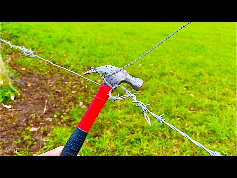 The Hammer Trick! Fix Fence in 2 Minutes - practical invention