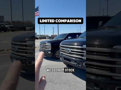 2024 Ford F250 LIMITED stock vs CUSTOM Comparison