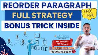 PTE Reorder Paragraph | Full Strategy Tips & Tricks | Practice & Examples | Edutrainex