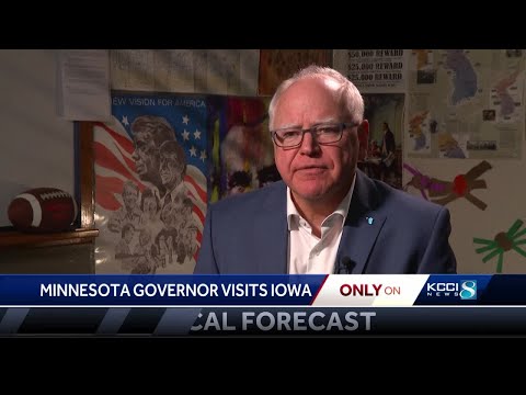 KCCI sits down with former vice presidential candidate Tim Walz during his visit to Iowa