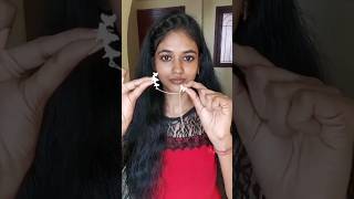 #shorts Korean Style Cute & Weird Earrings From Meesho 😱🛍️ Correct Wearing Method ✅ #tamil #beauty