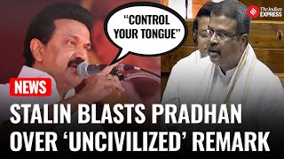 MK Stalin Strongly Condemns Dharmendra Pradhan Over ‘Uncivilized’ Remark | NEP | 3 Language Policy