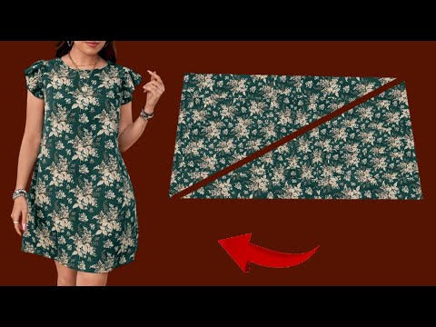 🍁Only 1 meter Fabric♥️ Very Easy Cut in 5 minute and Sew only 10 minute ✂️ For Beginners Sewing