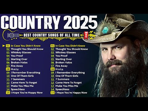 Country Music Playlist 2025 - Chris Stapleton, Luke Bryan, Luke Combs, Morgan Wallen, Kane Brown