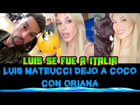 LUIS MATEUCCI DEJÓ A COCO CON ORIANA Y VIAJÓ A ITALIA